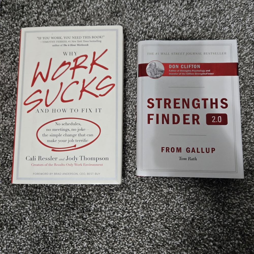 Strengths Finder 2.0 Book & Work Sucks Book